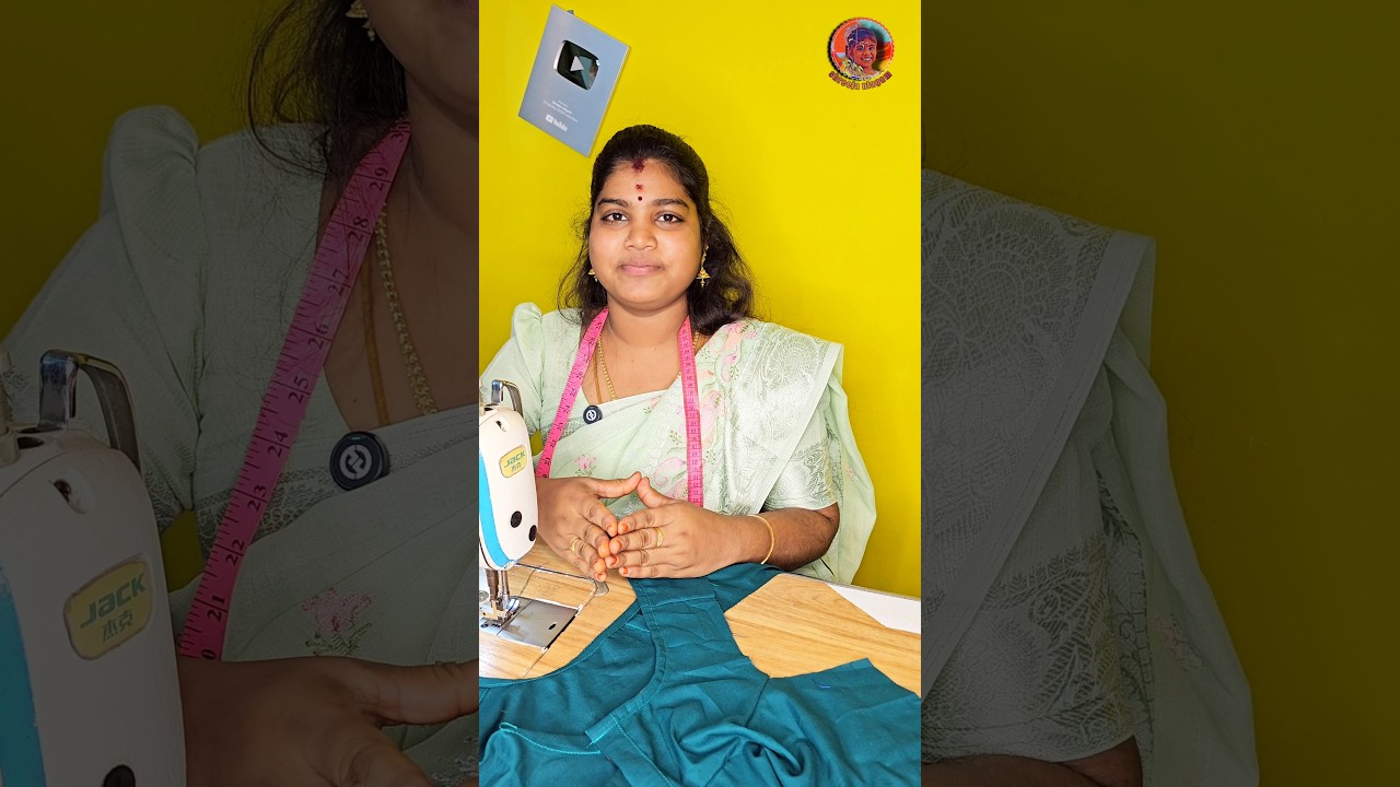 blouse neck finishing with cross piece in tamil #tailoring #sewingtips #diy