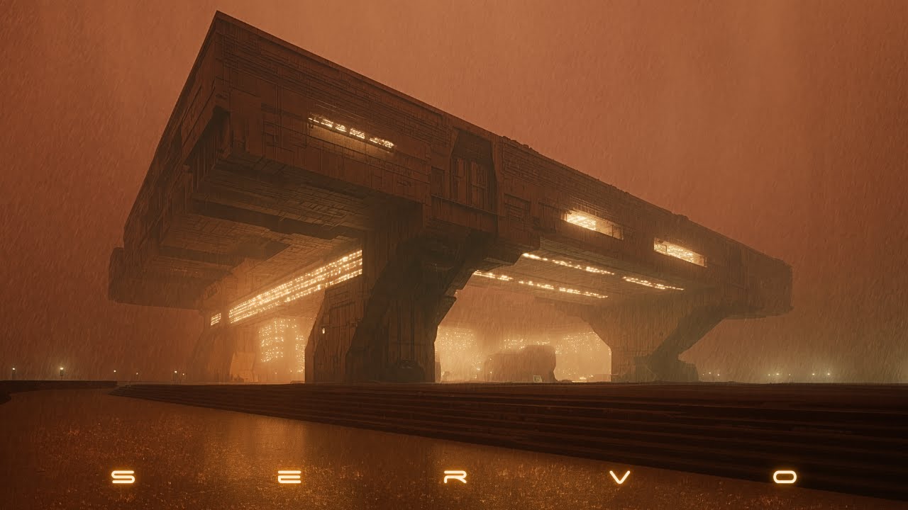 SERVO: Blade Runner Ambience & Rain | Sublime Cyberpunk Ambient Music for Deep Focus & Relaxation