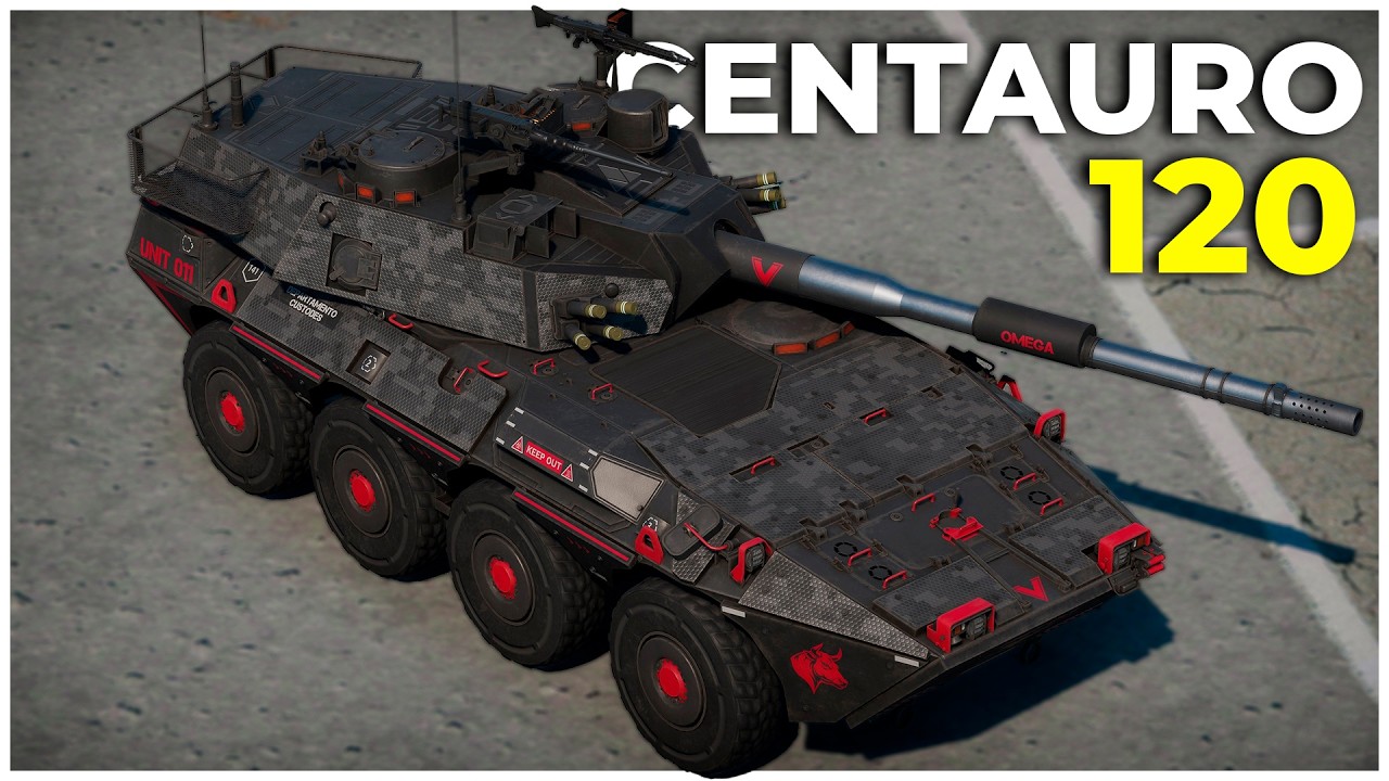 CENTAURO 120 — это БЕЗУМИЕ! Итальянская 120-мм снайперская винтовка | Геймплей War Thunder