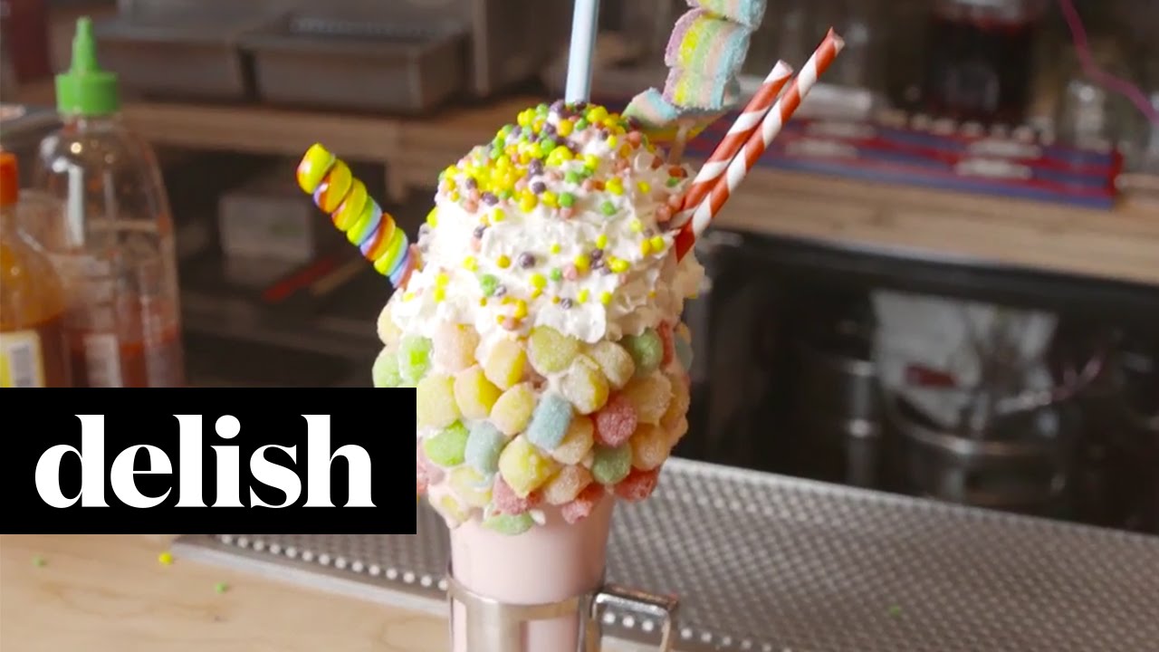 How To Make Black Tap Sour Power Milkshake | Delish