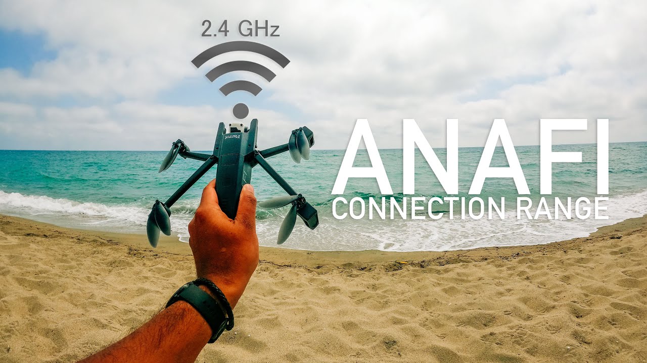 Parrot ANAFI | Range Test 2.4GHz Over Sea (CE)
