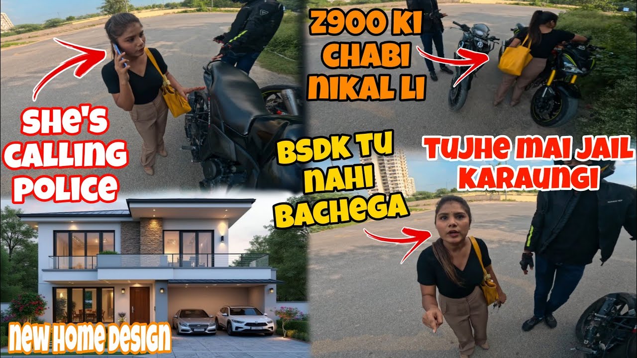 Ladki🎀 nai Chaid-khani😱 ka iljam laga diya😭 - New Ghar ka kam bhi start ho gya😍 || New House Update