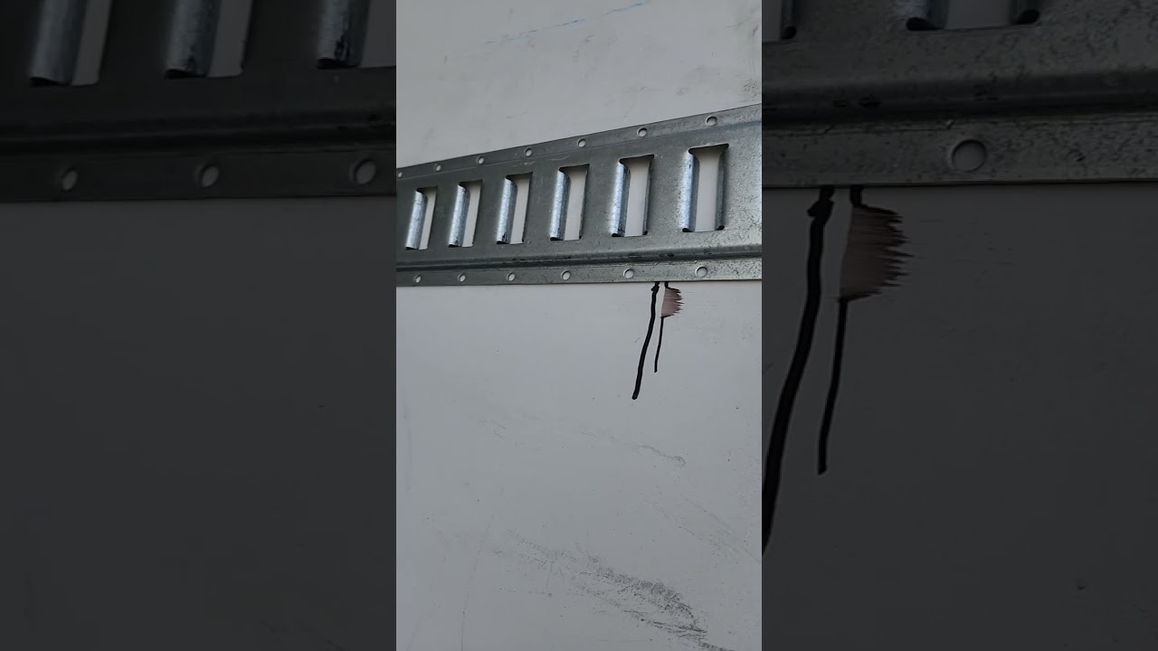 Installation of E Track in 53 ft. Reefer . details in video