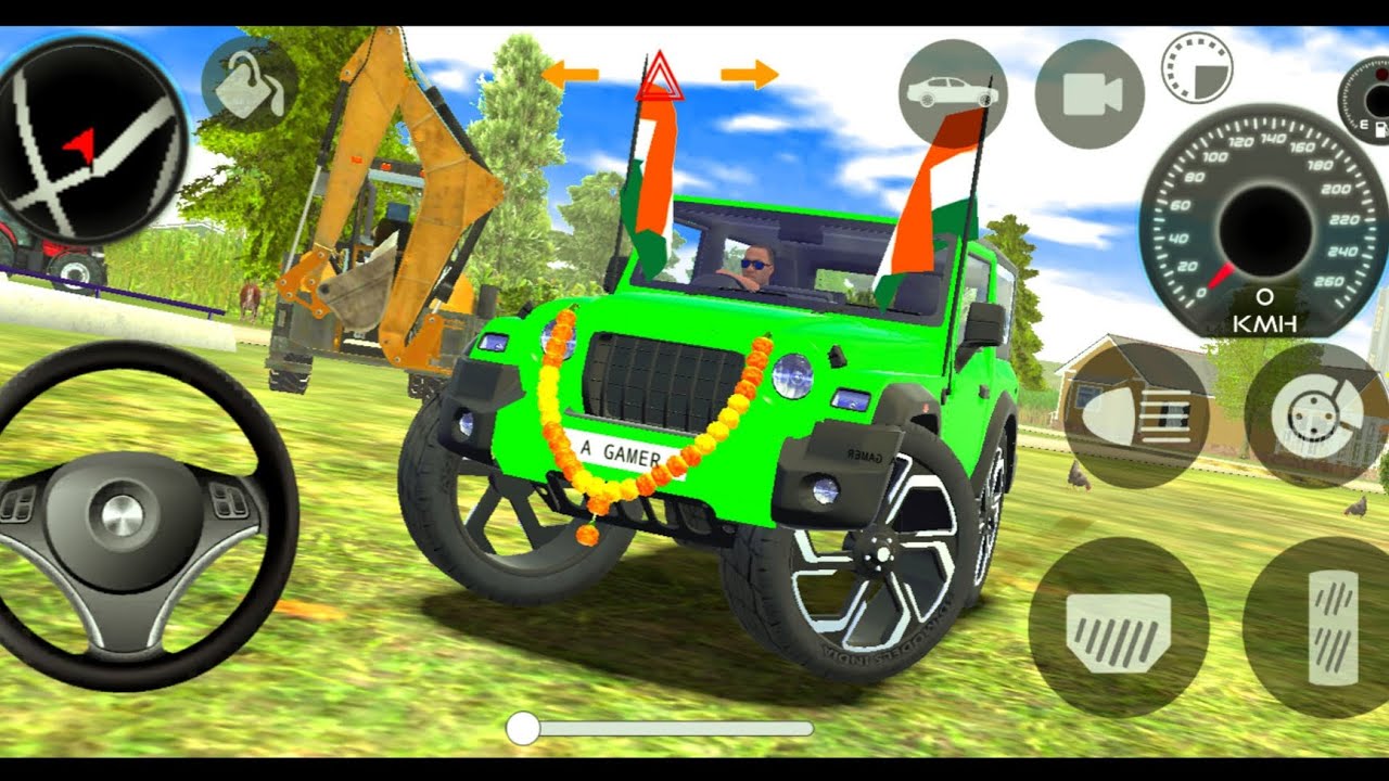 Modified Mahindra Thar😈Games:Indian Green Thar (Gadi Wala Games) Car Game Android Game - #2026