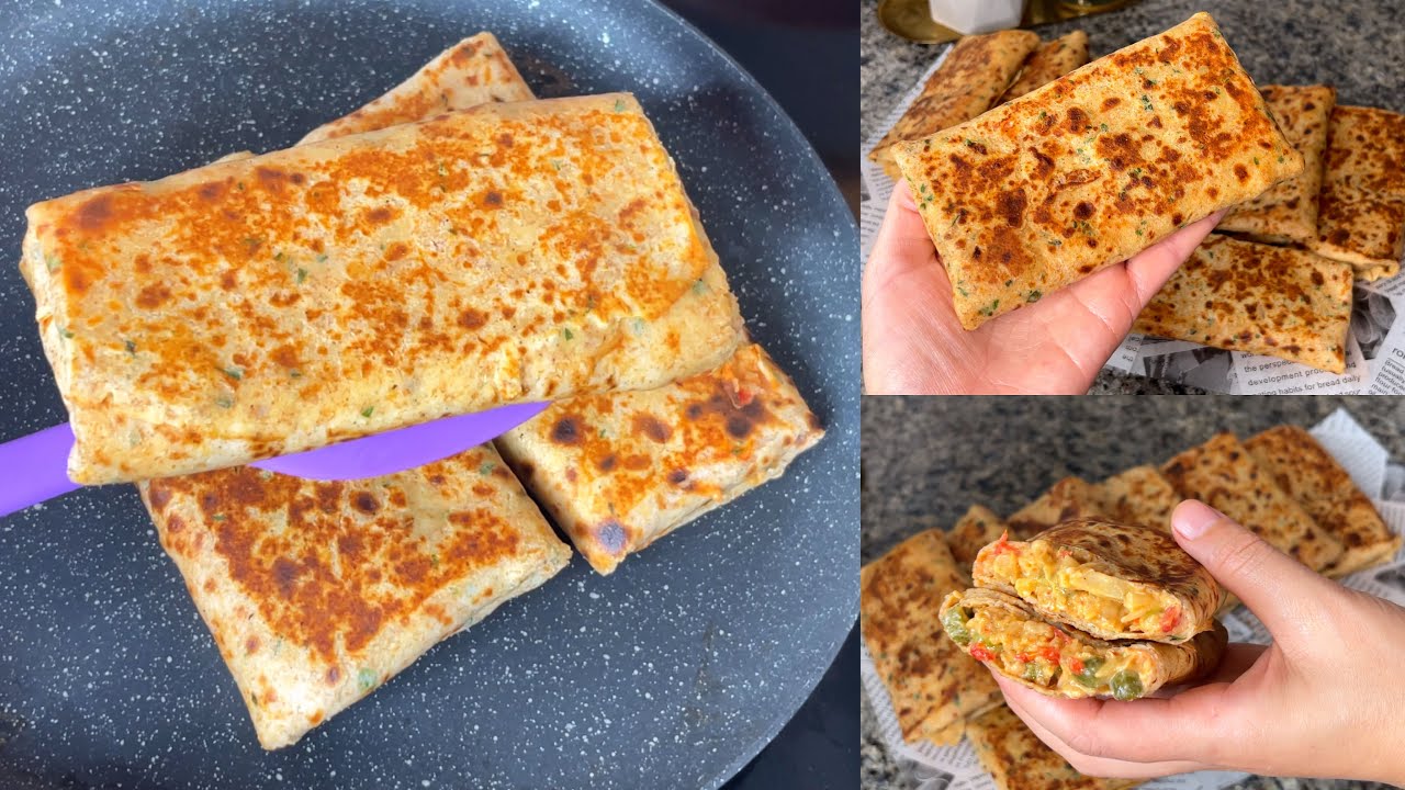 فطائر محشية في المقلاة بدون عجن ولا ذلك صحين معلكين والبنة منقولكش عليها😍نوضي وجديهم لي العشاء
