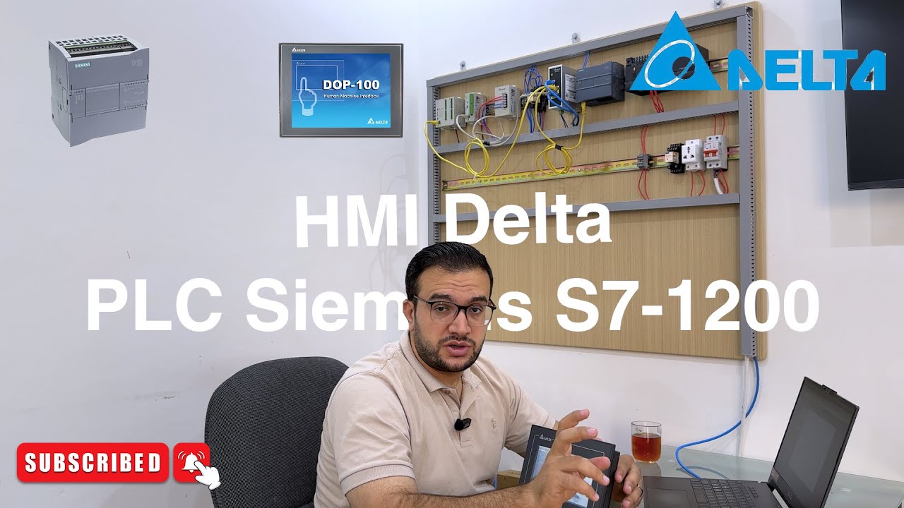 01- HMI Delta with PLC Siemens S7-1200