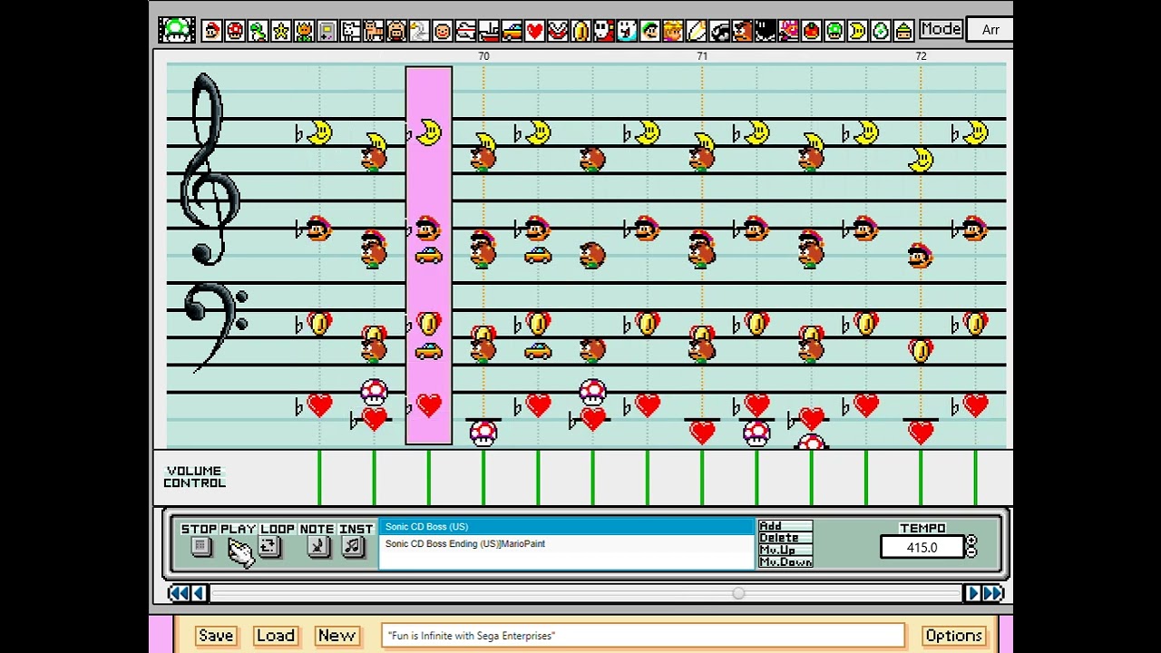 Sonic CD Boss/Final Boss (US) - Mario Paint