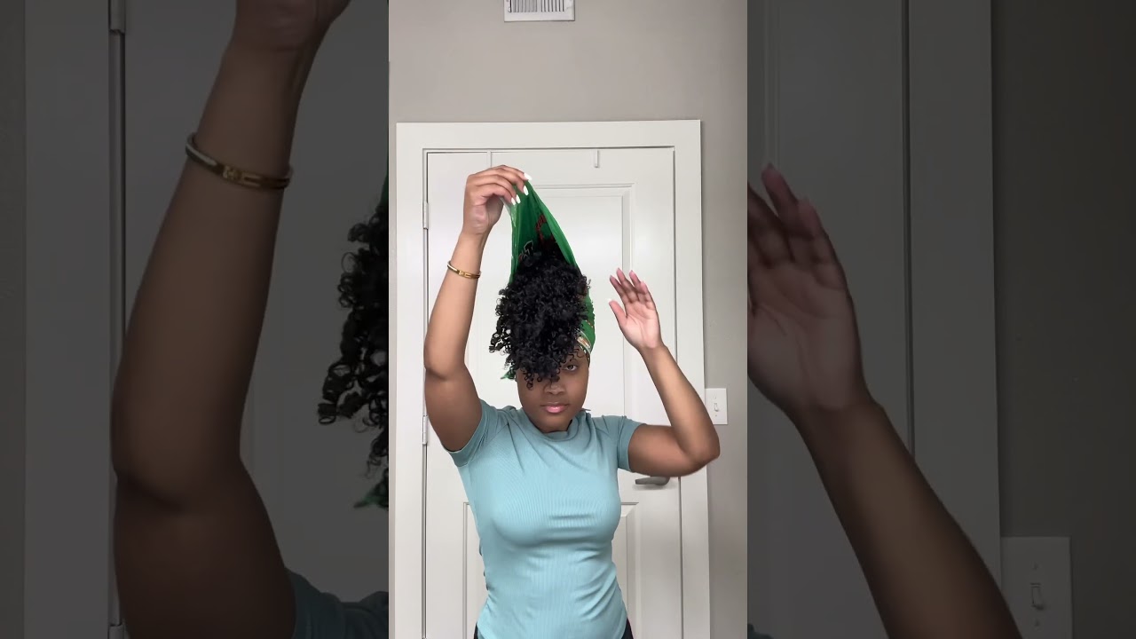 🌀This is how I preserve my curls for up to a week #curlyhairtips #washandgo #curlyfro
