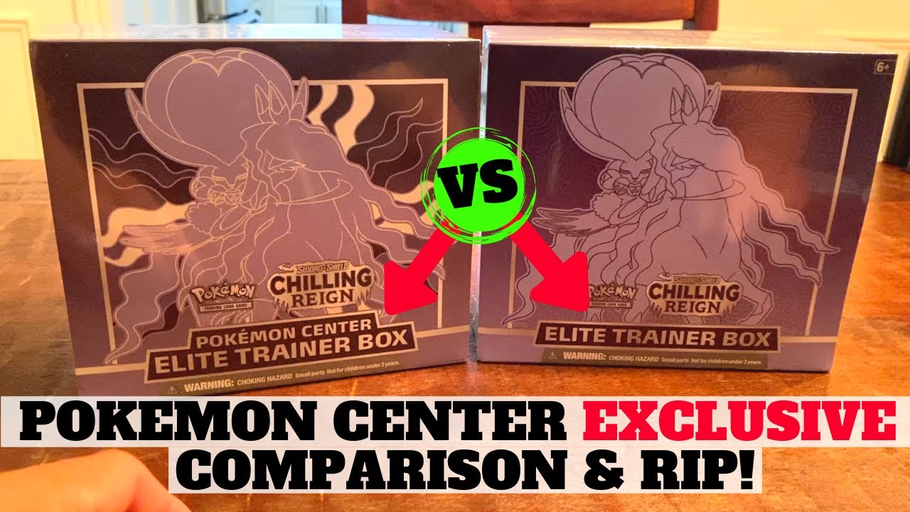 CHILLING REIGN POKEMON CENTER EXCLUSIVE ETB VS STANDARD ETB COMPARISON Battle