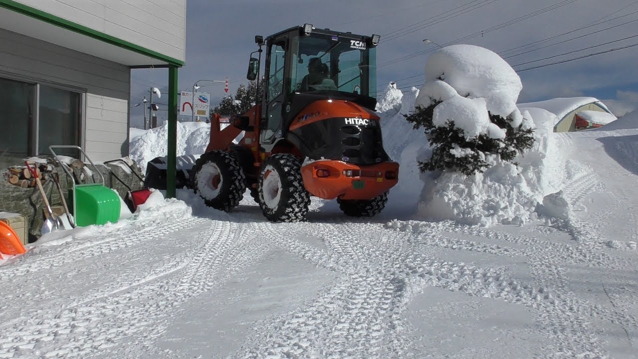 ホイールローダー除雪５９🌈  2023 1 28　北海道三笠市