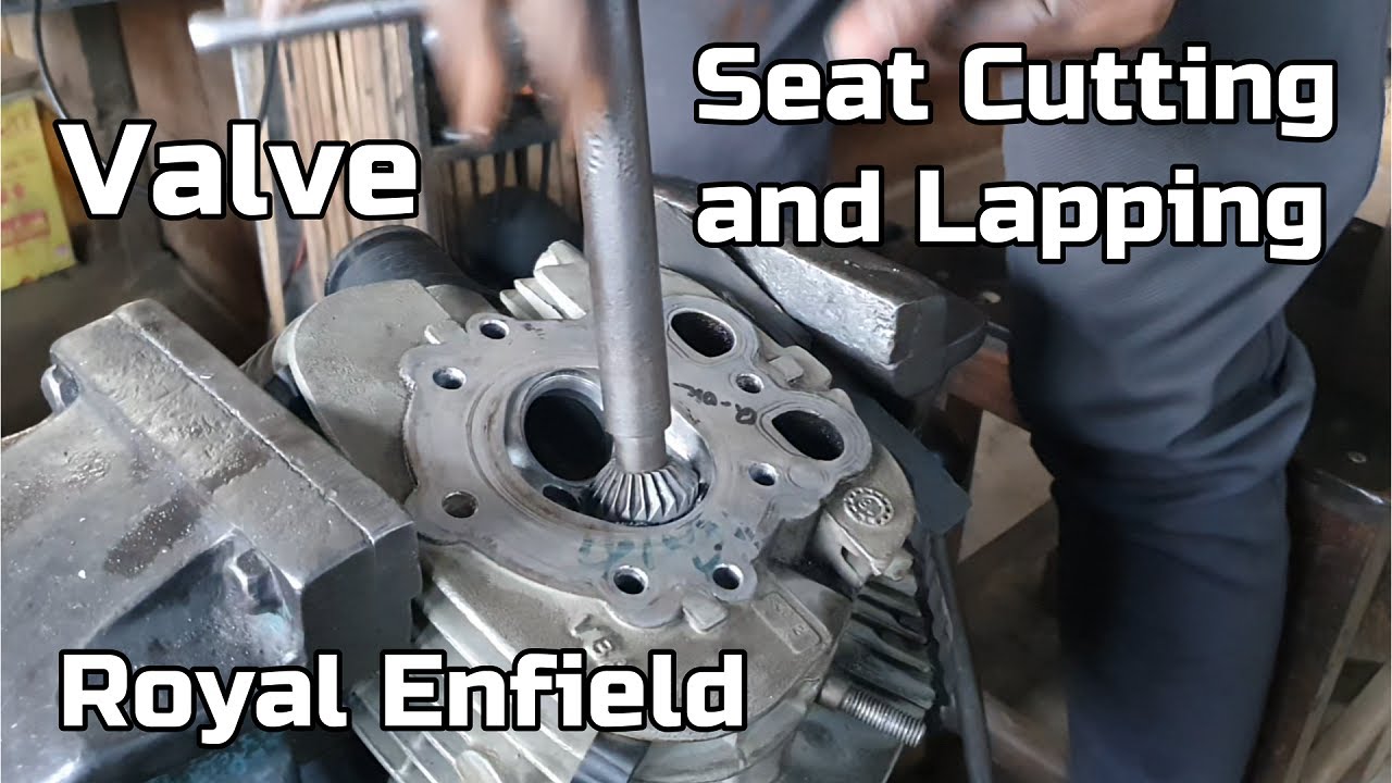Head Valve Seat Cutting and Lapping,Royal Enfield Bullet,ロイヤルエンフィールドヘッドシートカット方法
