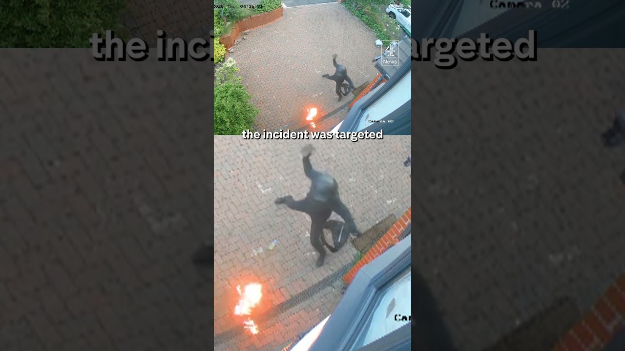 CCTV shows arson attack on Home of Imam in Bolton