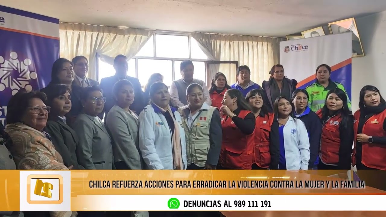 Chilca refuerza lucha contra la violencia familiar
