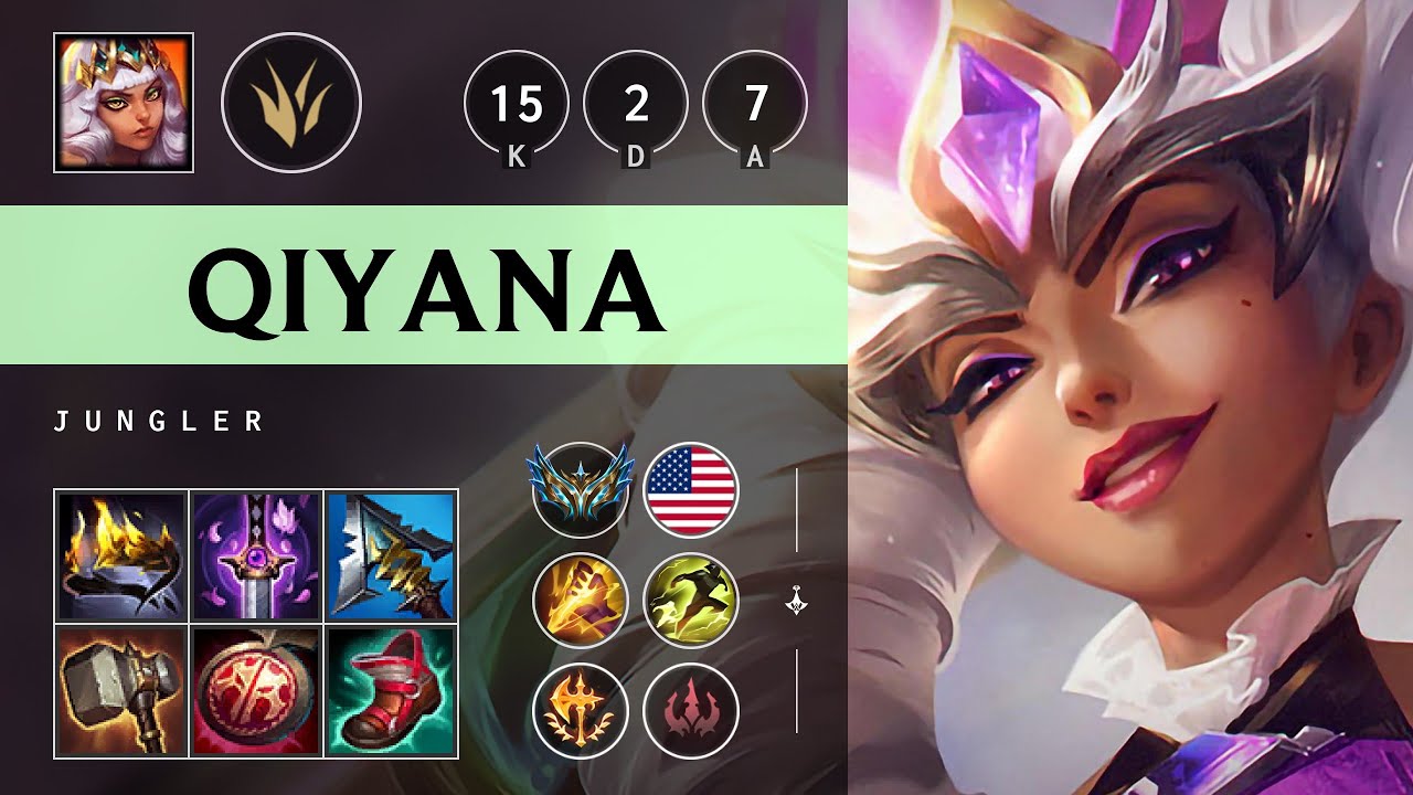 Qiyana Jungle vs Zed - NA Challenger Patch 25.10