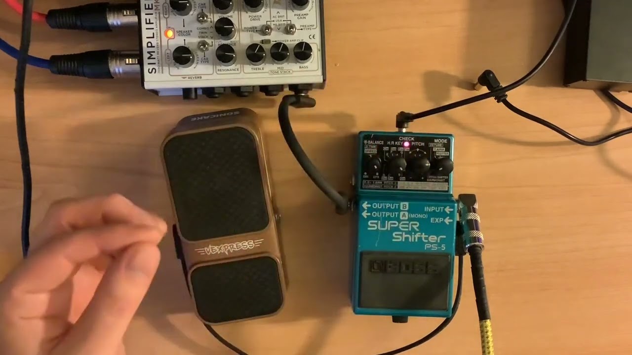 Boss PS-5 demo & explanation with Expression pedal & Simplifier MK2