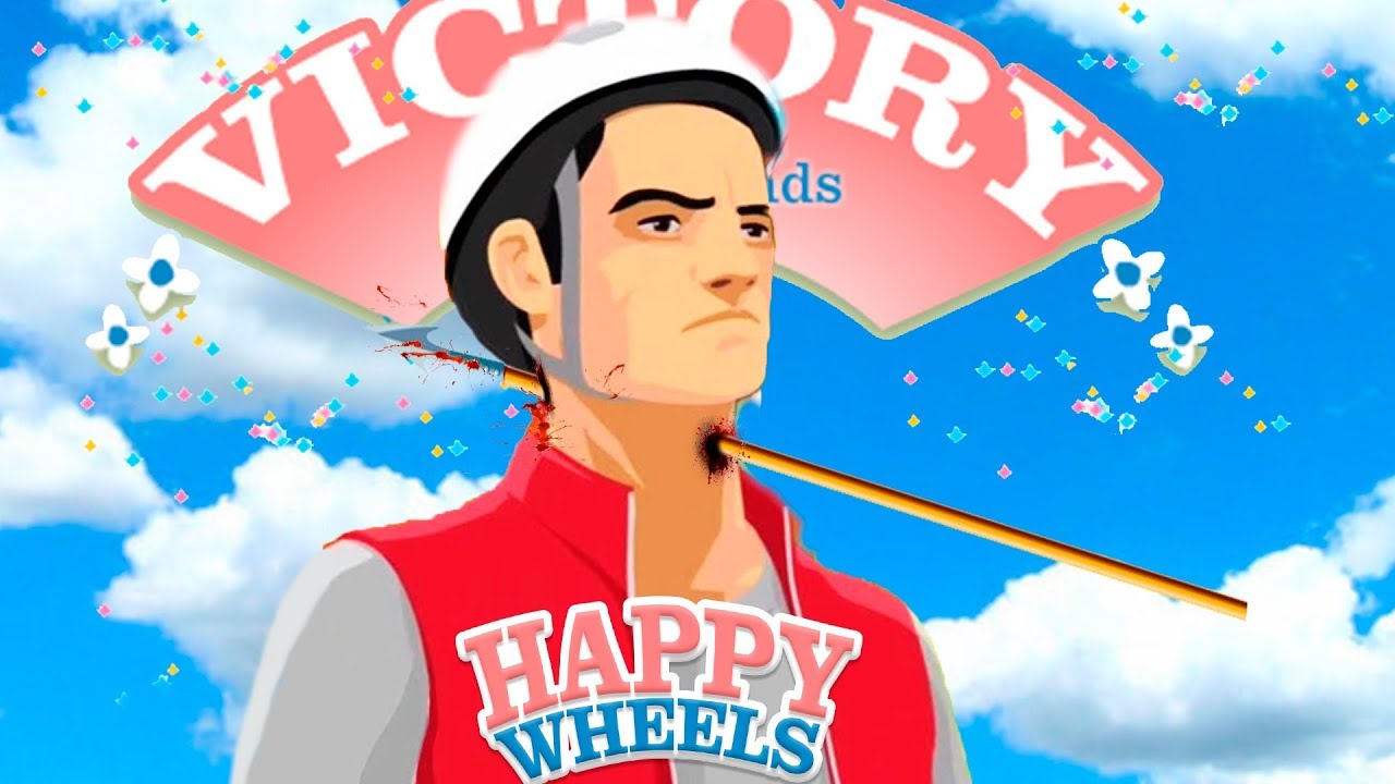 ME ATRAVIESA EL CUELLO UN ARPÓN Y GANO LA PARTIDA | HAPPY WHEELS | CROCODUALYT