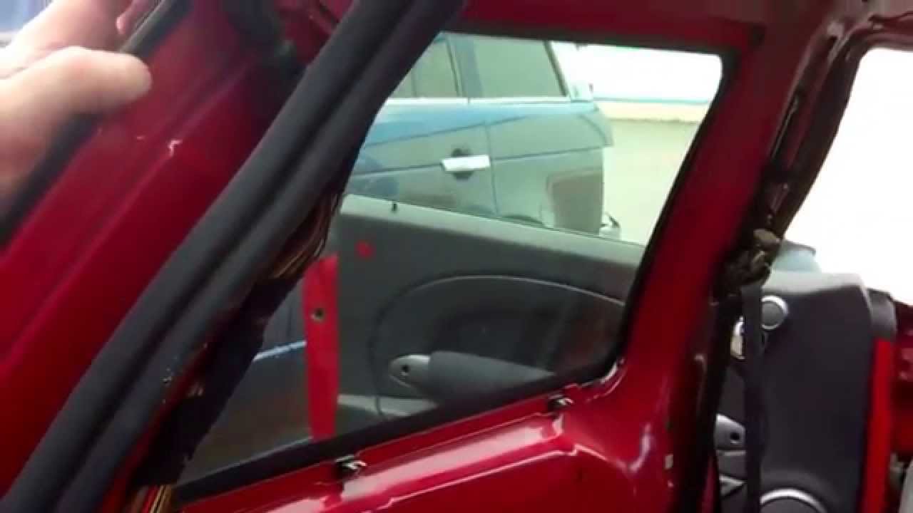 How to remove the rear quarter windows on a BMW Mini Cooper (oops)