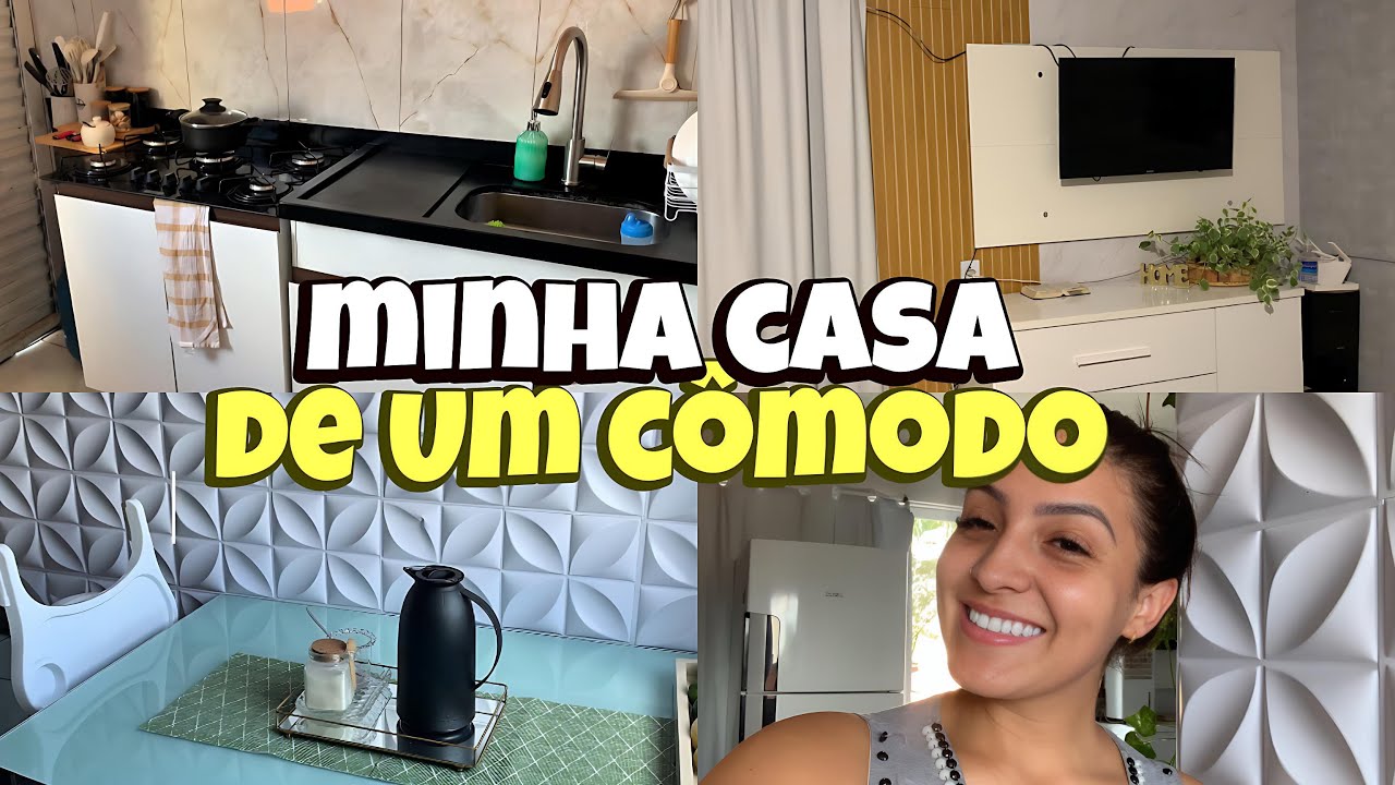 TOUR ATUALIZADO NA MINHA CASA DE UM CÔMODO EM 32M° 🏠💖✨