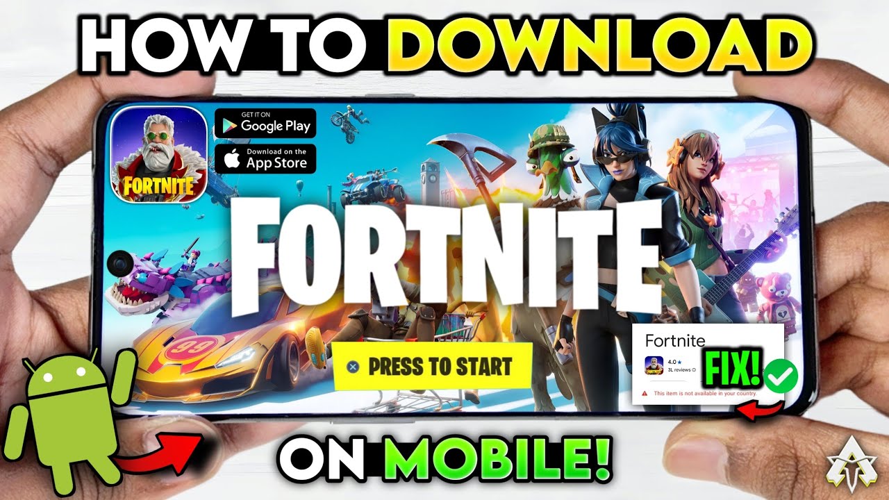 🔥 HOW TO DOWNLOAD FORTNITE MOBILE ON ANDROID & iOS IN ANY COUNTRY! | FORTNITE CHAPTER 7 MOBILE