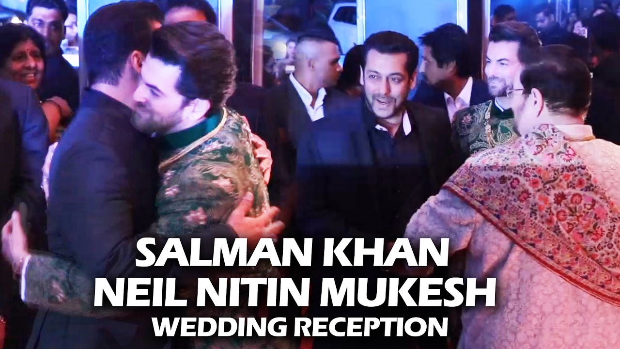 Salman Khan's GRAND ENTRY At Neil Nitin Mukesh's Wedding Reception