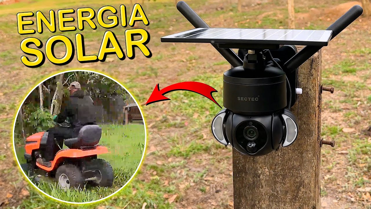 IMPORTEI essa CÂMERA de SEGURANÇA com ENERGIA SOLAR! SECTEC ST-S518M-3M - Unboxing e Impressões