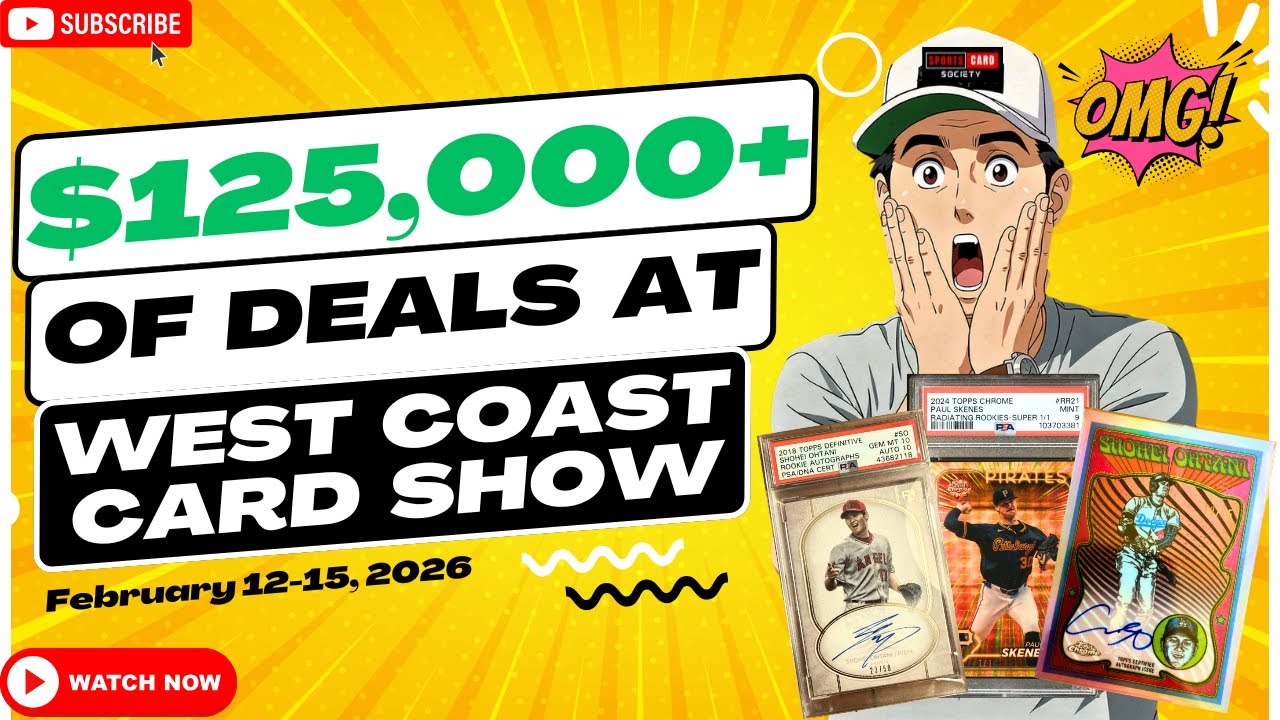 Over $125,000 Worth of Deals at West Coast Card Show! Vendor POV