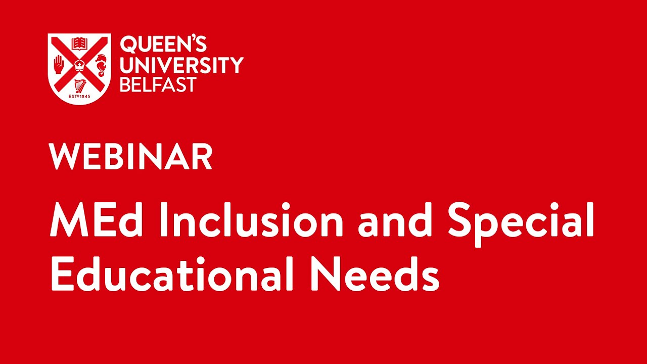 MEd Inclusion and Special Educational Needs webinar
