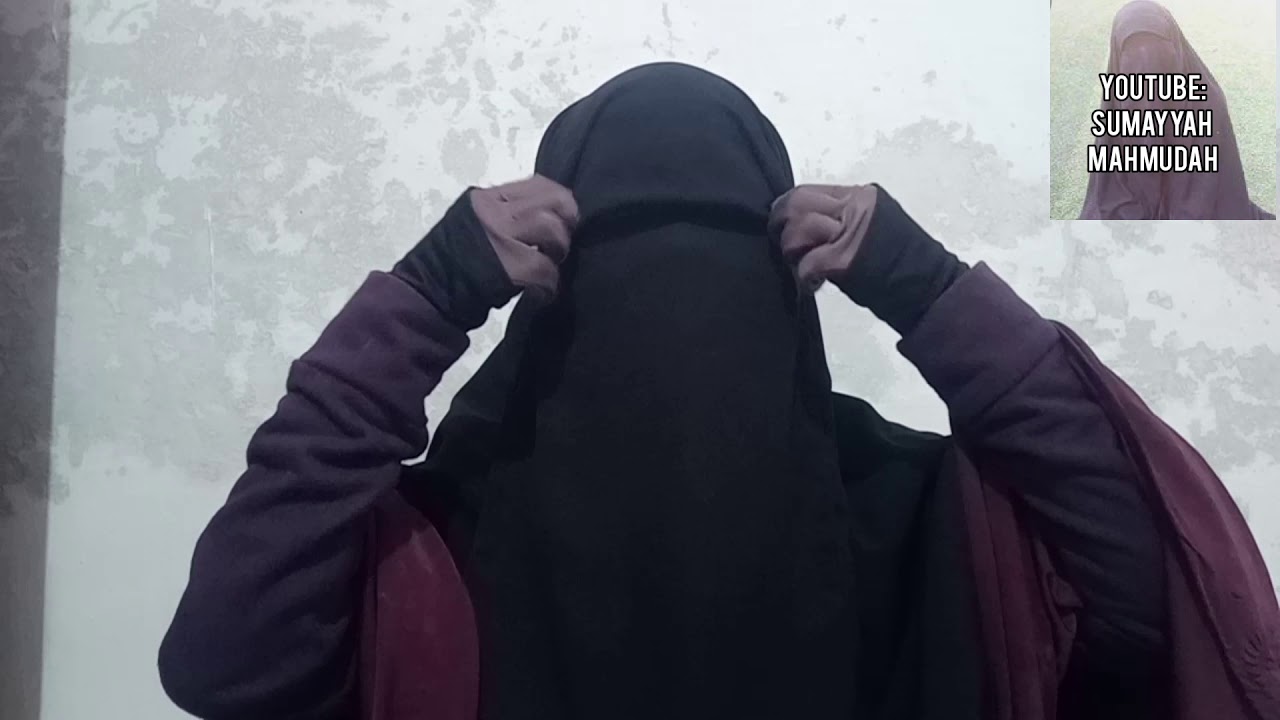 ˚｡⋆୨୧˚ | tutorial niqab bandana yaman with small and thin veil. full coverage.