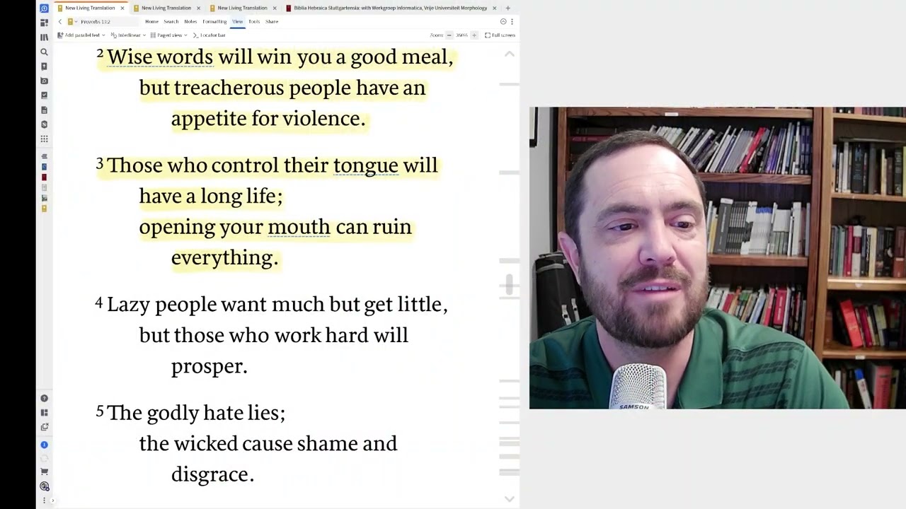 Words That Feed or Words That Burn: Wisdom from Proverbs 13 | 2/11/26