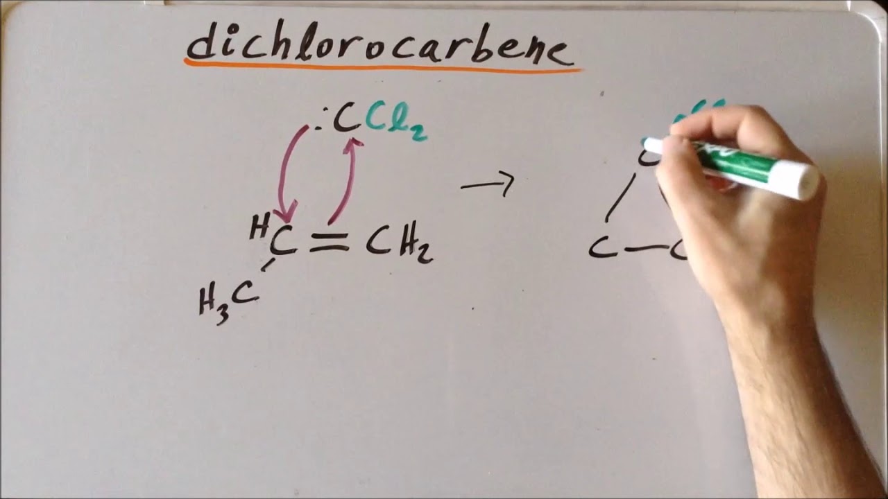 Dichlorocarbene: reaction with alkenes