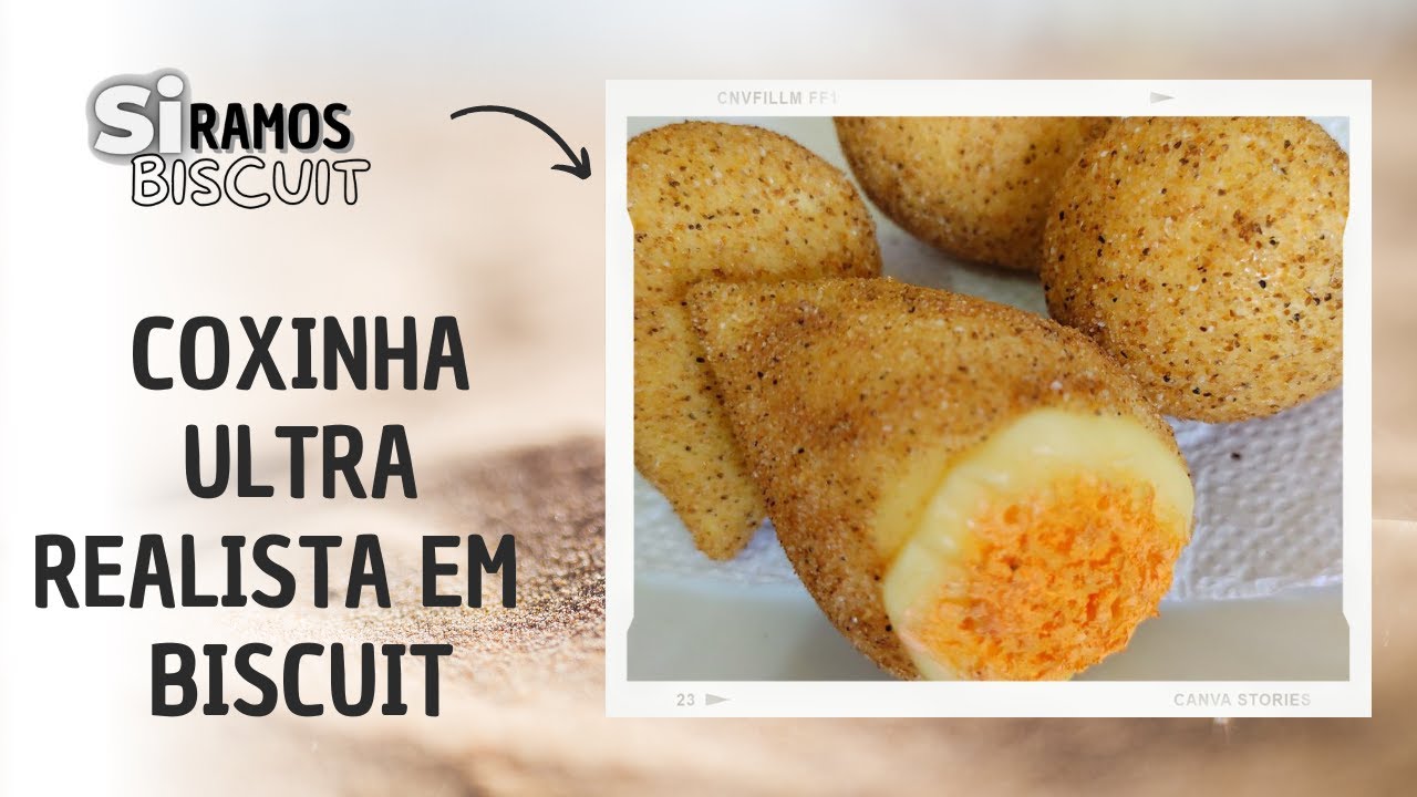 Coxinha Ultra Realista em Biscuit ‐ Si Ramos Biscuit
