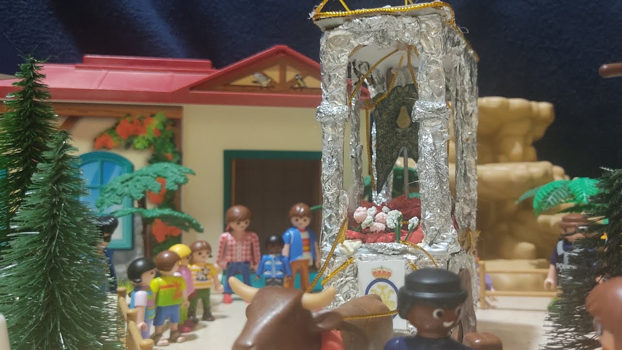 CAMINO DEL ROCÍO. Coria del Río y Raya Real. Simpecado Rocío hermandad de la Luz Playmobil.