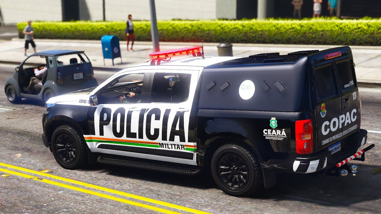 CRIMINOSO É DETIDO APÓS ROUBAR ESTABELECIMENTO! COPAC / PMCE GTA 5 POLICIAL (LSPDFR)