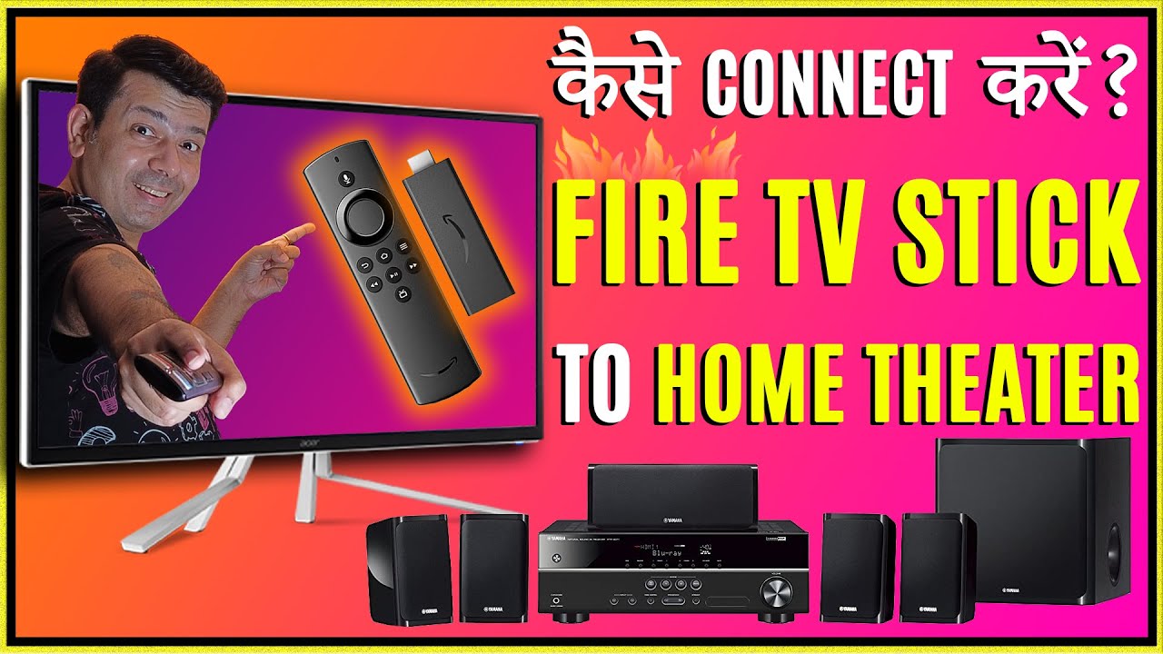 How to connect Fire Tv Stick to 4k Home Theater setup | firestick | Yamaha 1840