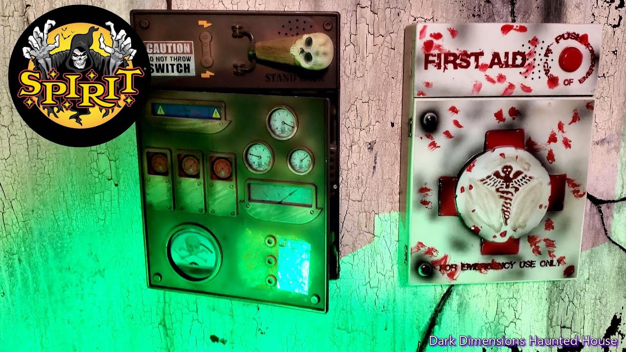 Spirit Halloween High Voltage Switch and Nurse First Aid Horror Kit Box Showcase & Review 4K Video