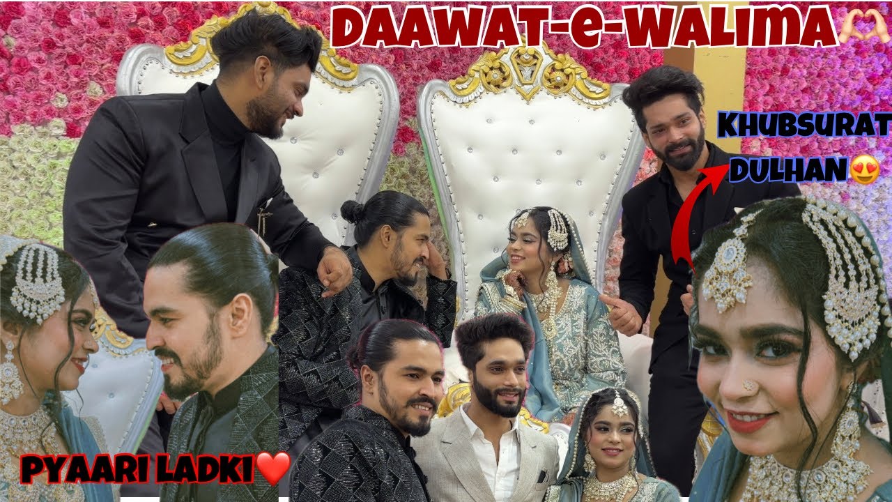 SUNNAT PURI HUI❤️BOHOT SE DIL KHUSH HUE🥰 Haifa or Qashif ka Walima Muqammal hua❤️Alhumdulillah🥺❤️