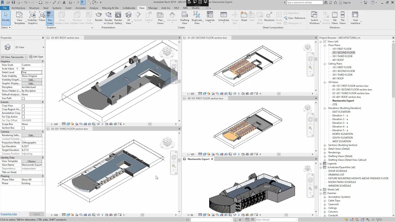 Create 3D views separated by Levels | Revit