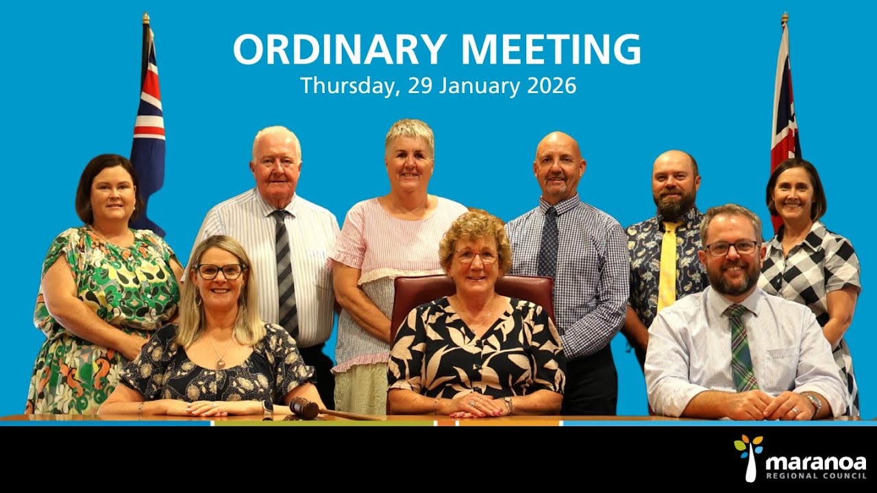 Maranoa Regional Council Ordinary Meeting 29 January 2026.
