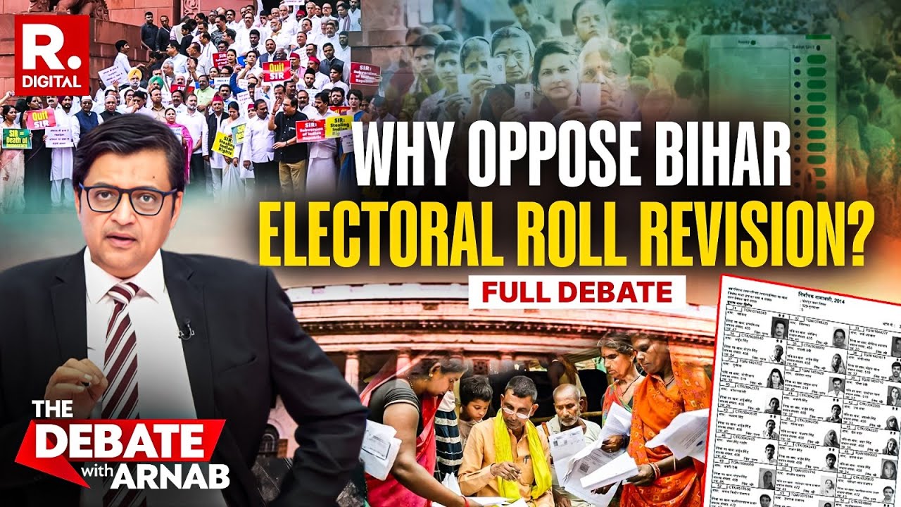 Debate With Arnab: INDI Leaders Create Ruckus In Parliament Over Bihar Electoral Roll Revision