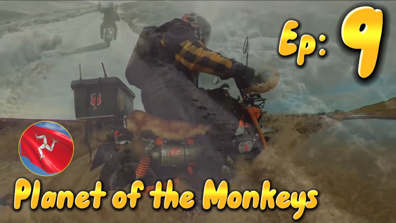 ISLE OF MAN 🇮🇲 : PLANET OF THE MONKEYS TOUR 2023 : Ep 9 : HONDA MONKEYS MAKING A SPLASH AT DRUIDALE