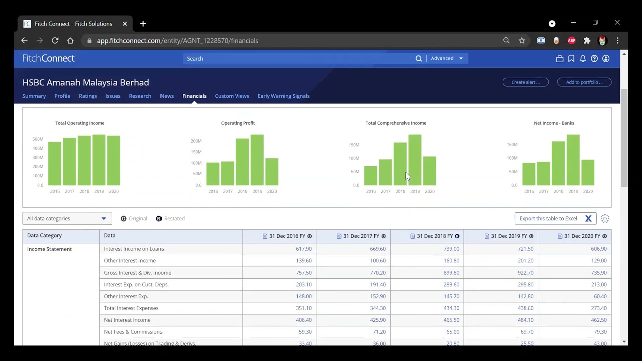 KMC Training: Retrieving banks financial data using FitchConnect (29 June 2021)