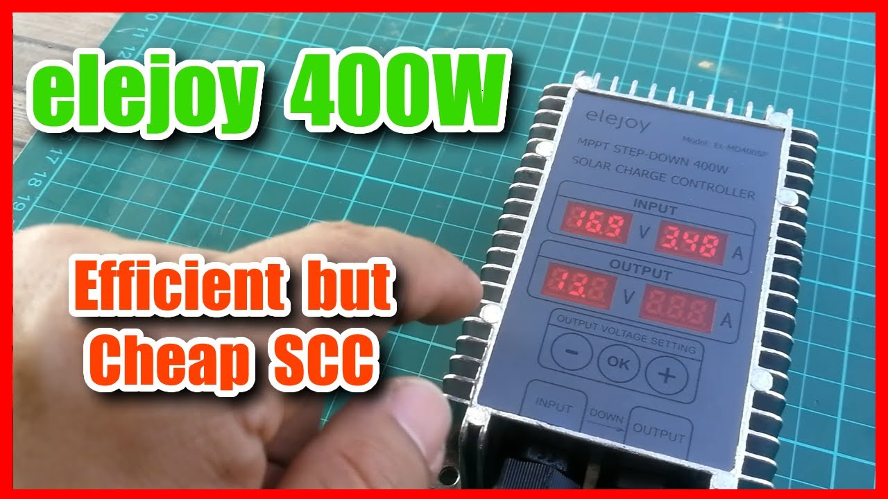Elejoy 400W Efficiency Test vs SRNE Solar Charge Controller