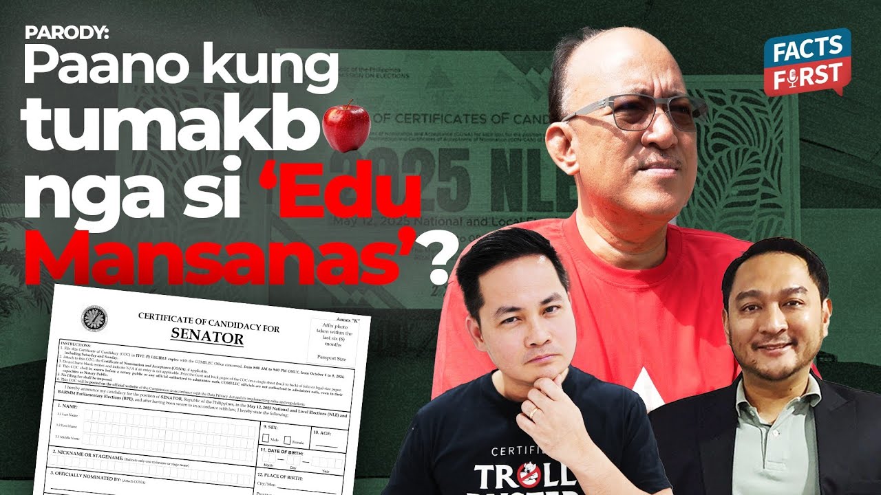 Nag-file ba ng COC si 'Edu Mansanas'? (A JOKECUMENTARY)