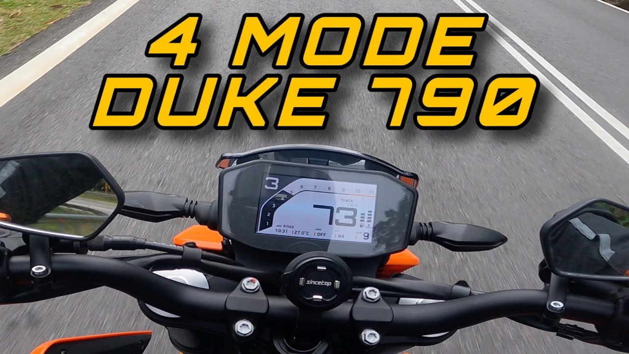 4 MODE DUKE 790 | RAIN STREET SPORT TRACK MODE DUKE 790