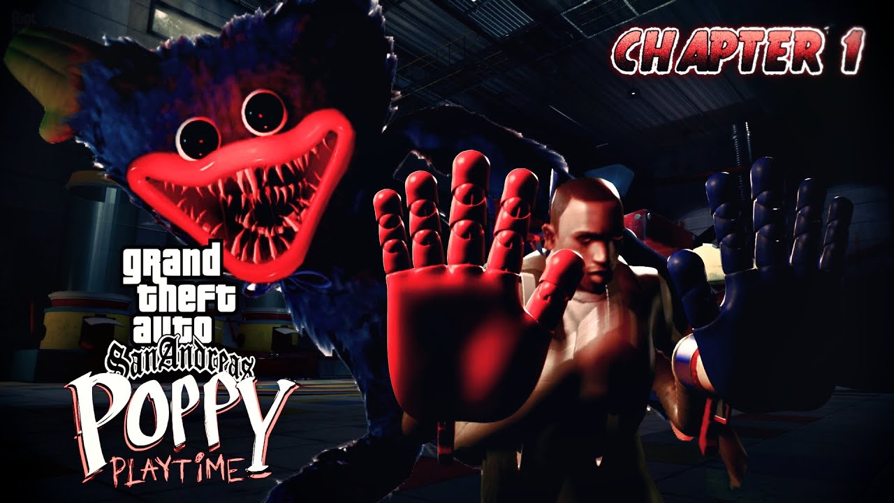 CJ JUEGA A POPPY PLAYTIME I GTA SAN ANDREAS LOQUENDO