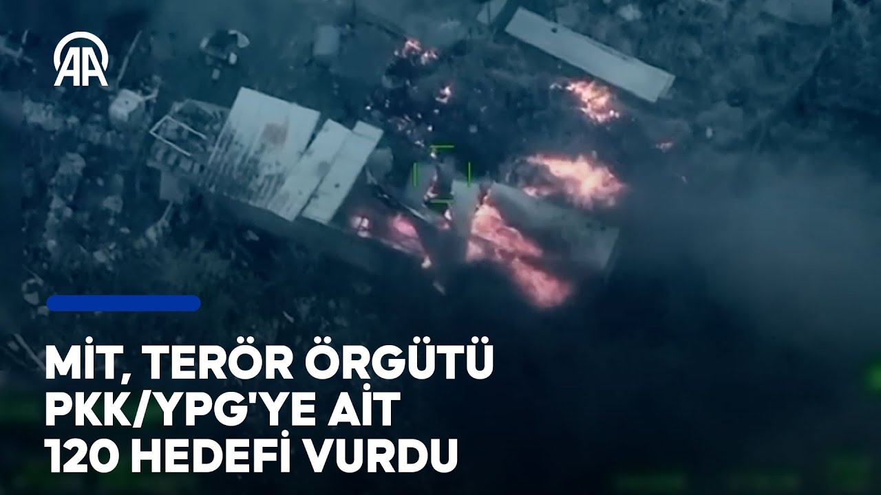 MİT, TUSAŞ'a yönelik terör saldırısının ardından terör örgütü PKK/YPG'ye ait 120 hedefi vurdu