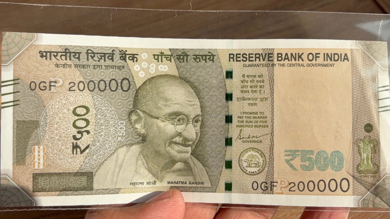 Superb collection😍 Indian 500 rupees unc note with fancy number 2 Lakh 