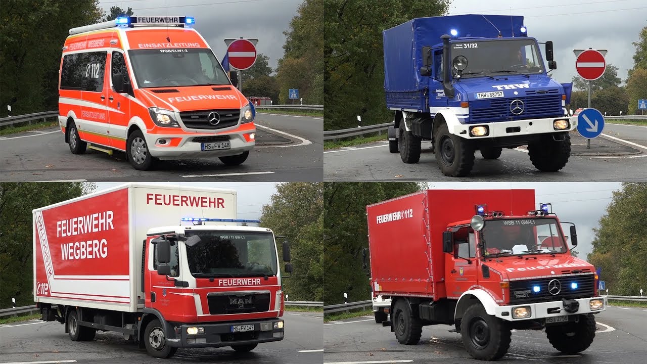 THW Erkelenz + FF Wassenberg & Wegberg auf Kolonnenfahrt
