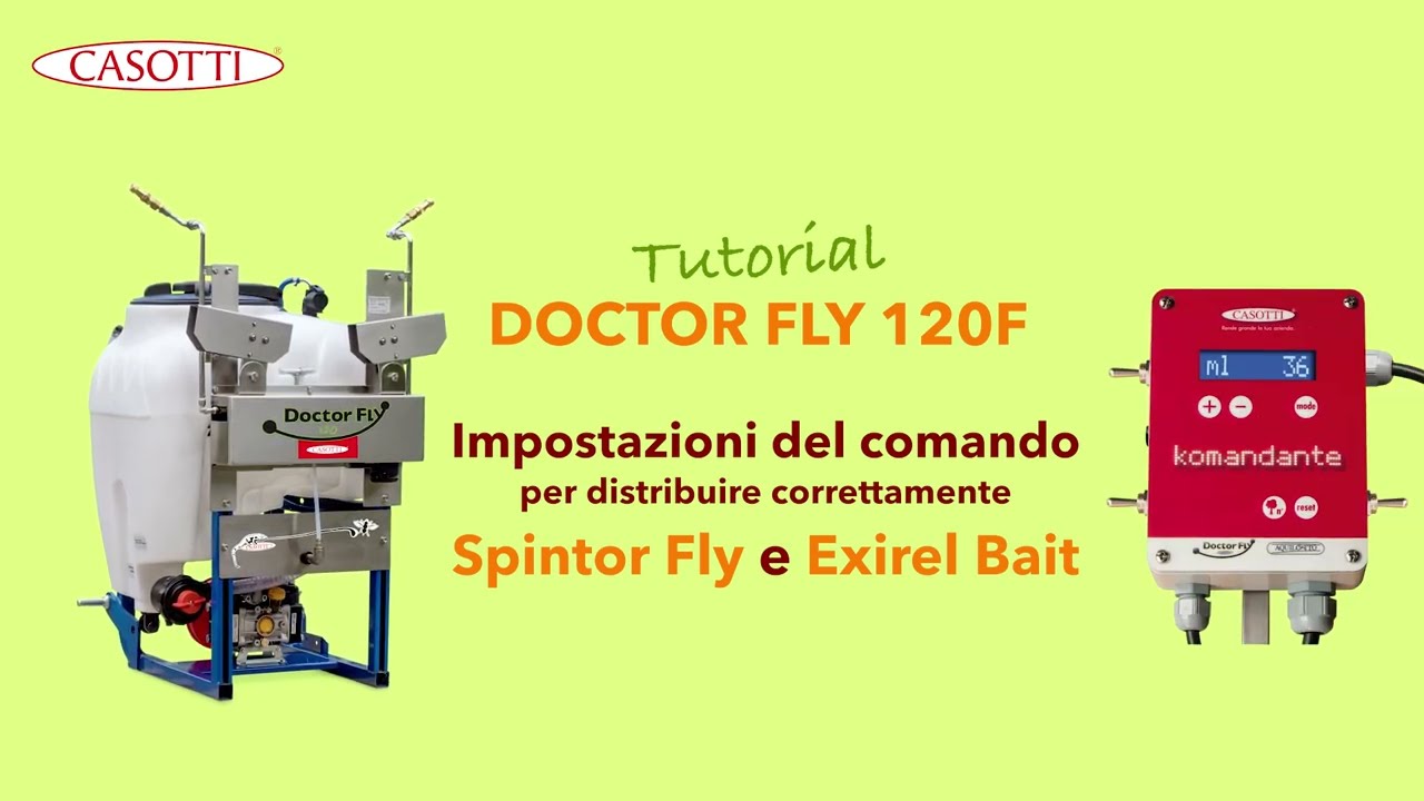CASOTTI TUTORIAL - Doctor Fly 120F - Impostazioni comando per Spintor Fly e Exirel Bait