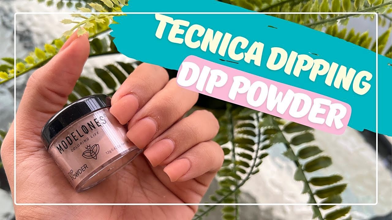 DIP POWDER NAILS PASO A PASO EN UÑAS CORTAS😍 TECNICA DIPPING MODELONES♡│Mirianny